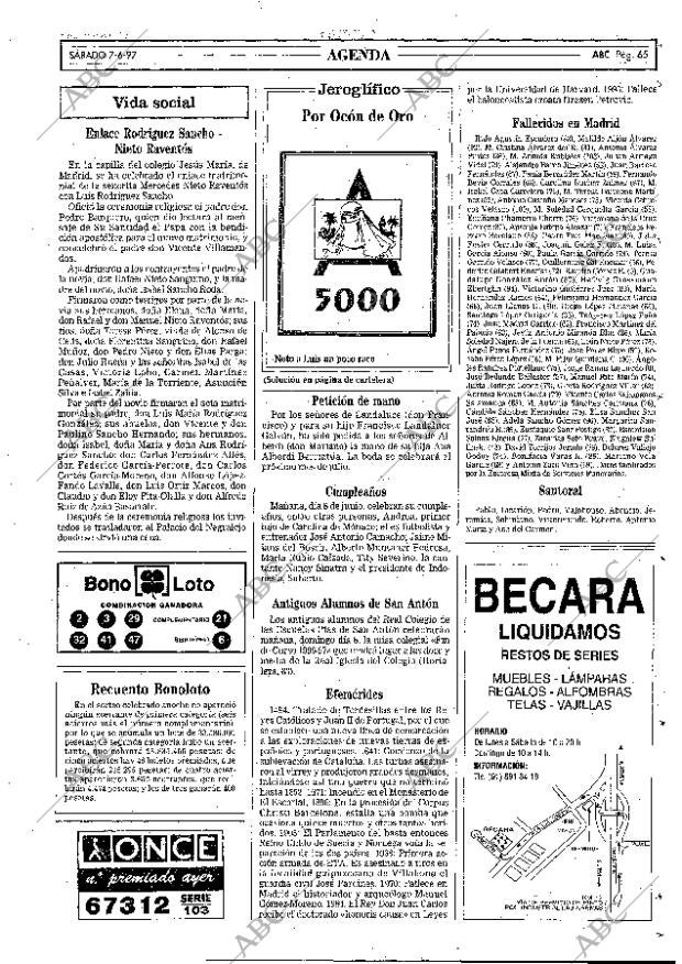 ABC MADRID 07-06-1997 página 65