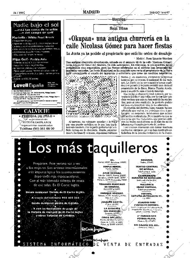 ABC MADRID 14-06-1997 página 54