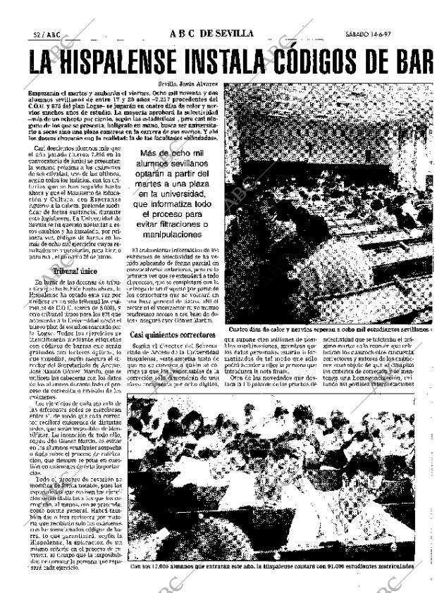 ABC SEVILLA 14-06-1997 página 52