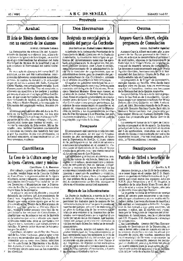 ABC SEVILLA 14-06-1997 página 60