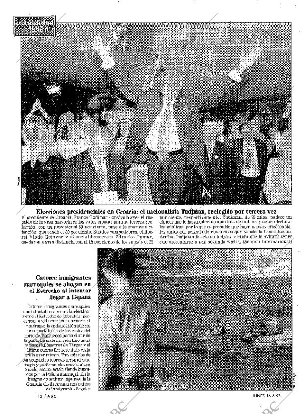 ABC MADRID 16-06-1997 página 12