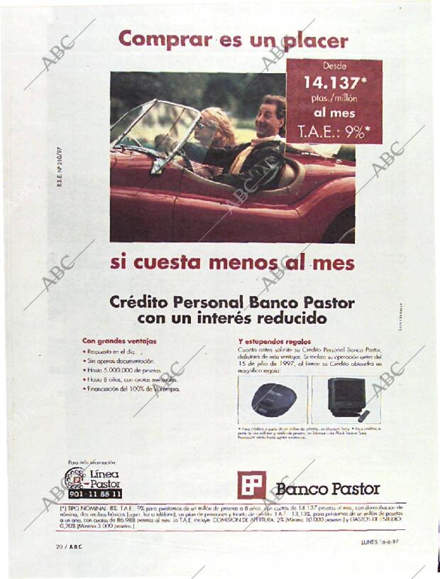 ABC MADRID 16-06-1997 página 20