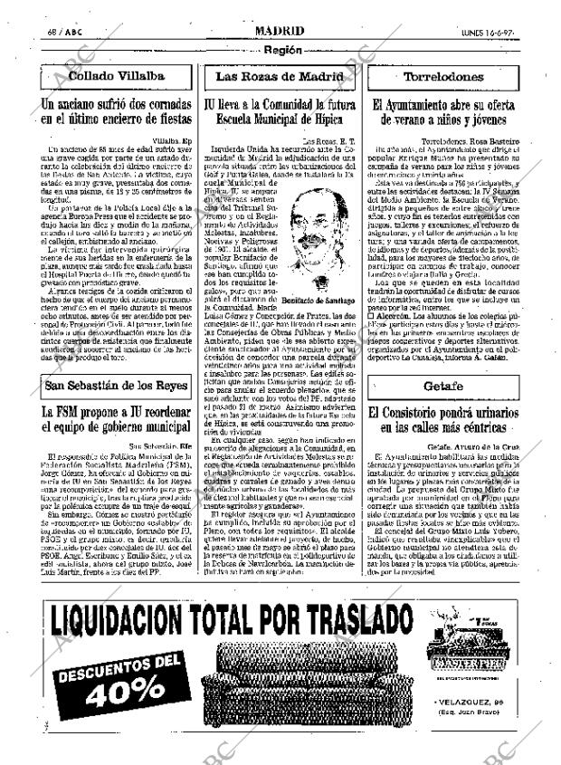 ABC MADRID 16-06-1997 página 68