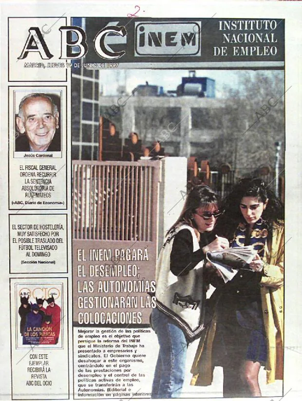 ABC MADRID 19-06-1997 página 1