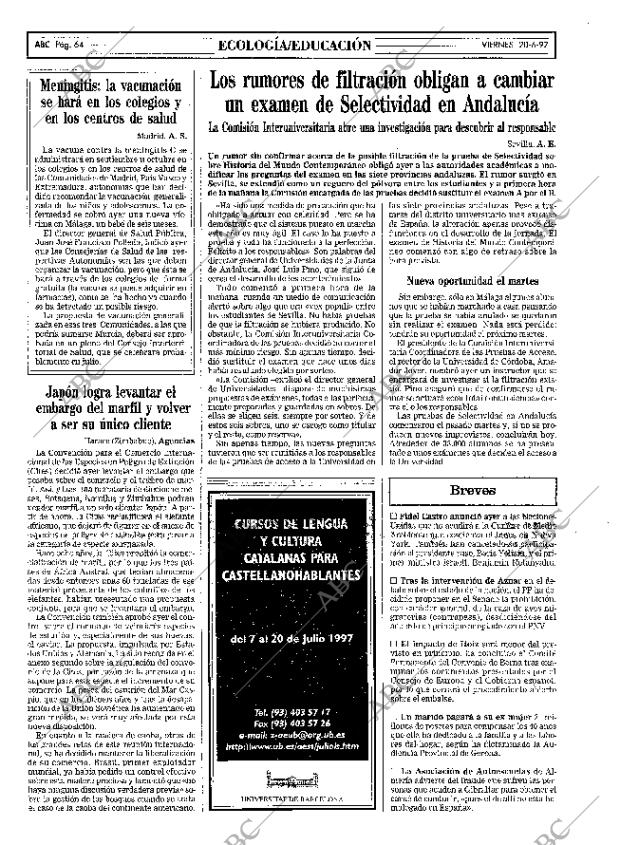 ABC MADRID 20-06-1997 página 64