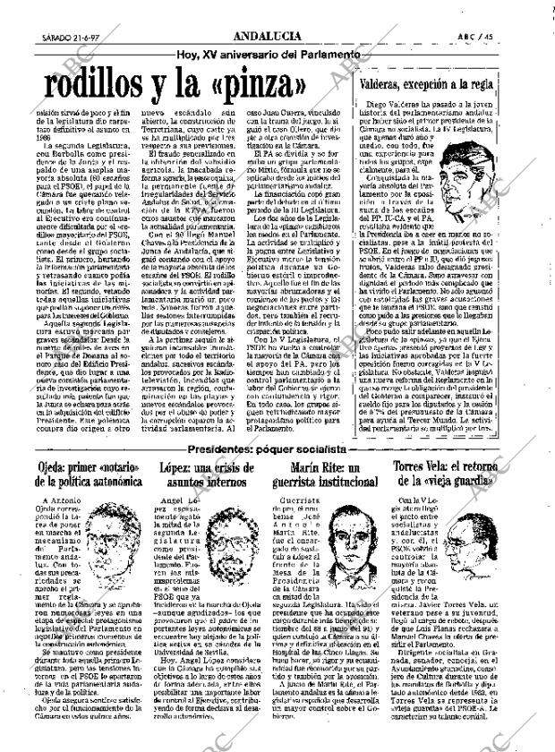 ABC SEVILLA 21-06-1997 página 45
