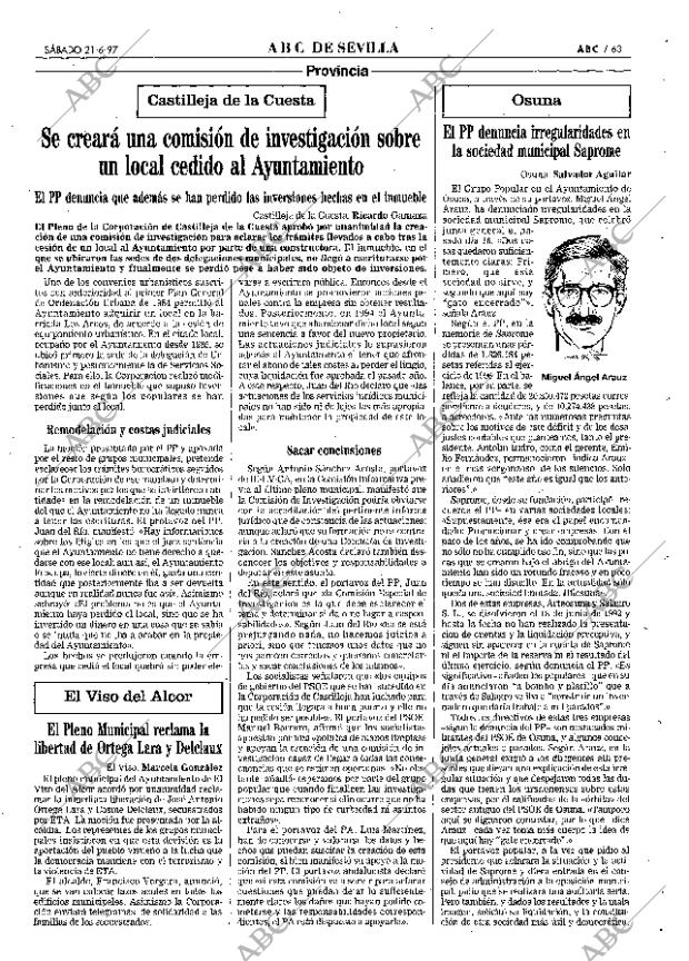 ABC SEVILLA 21-06-1997 página 63