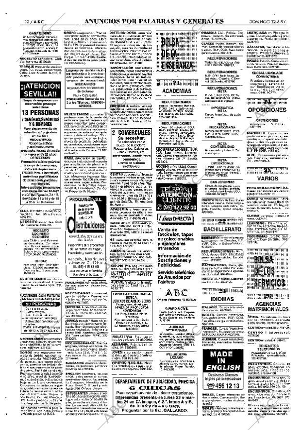 ABC SEVILLA 22-06-1997 página 110