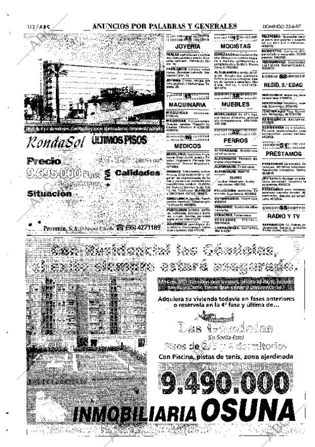 ABC SEVILLA 22-06-1997 página 112