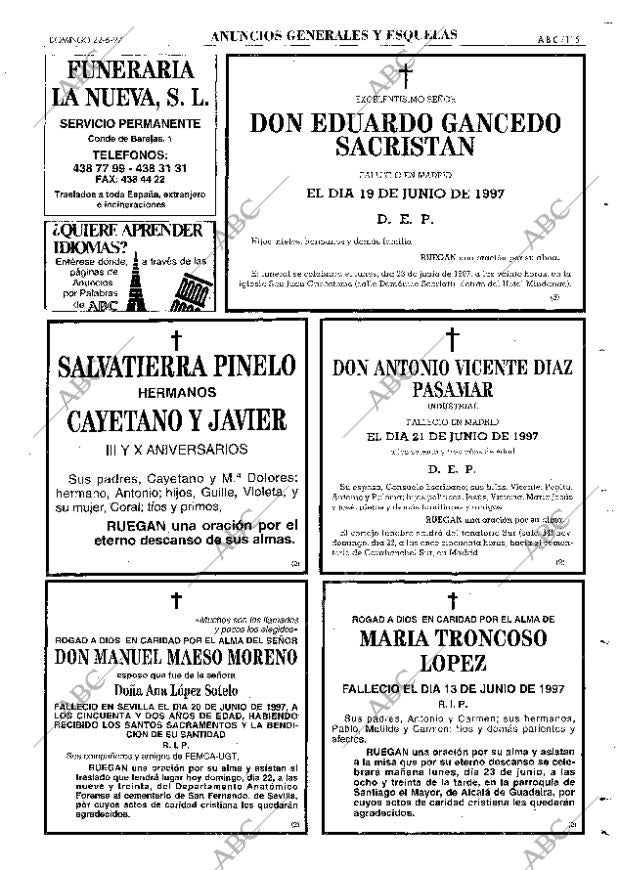 ABC SEVILLA 22-06-1997 página 115