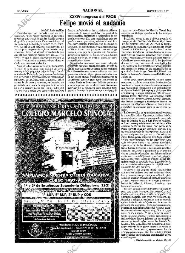 ABC SEVILLA 22-06-1997 página 32