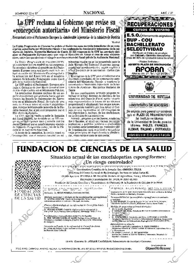 ABC SEVILLA 22-06-1997 página 37