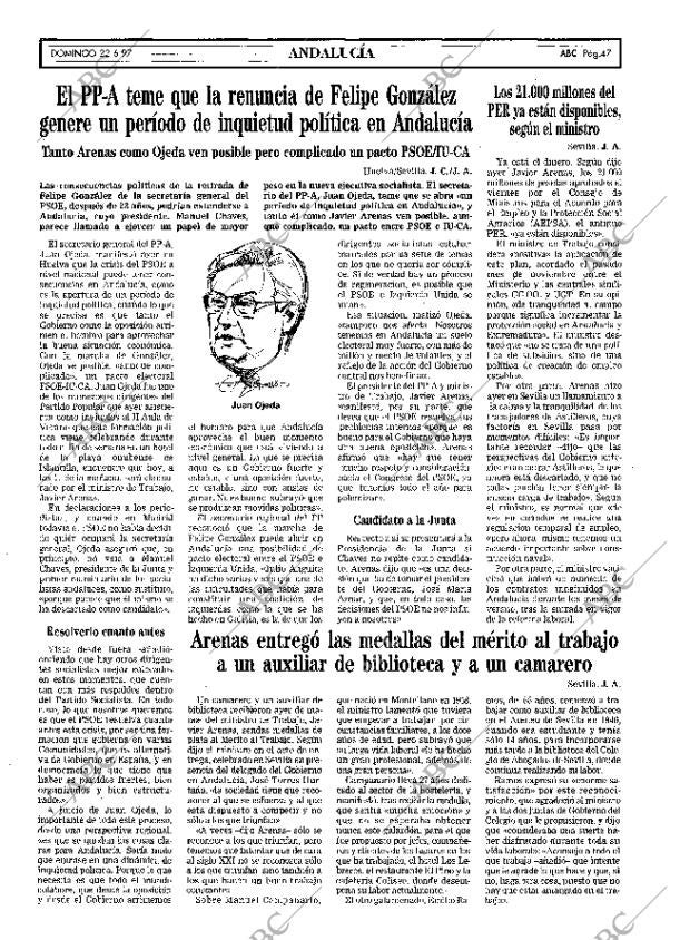 ABC SEVILLA 22-06-1997 página 47