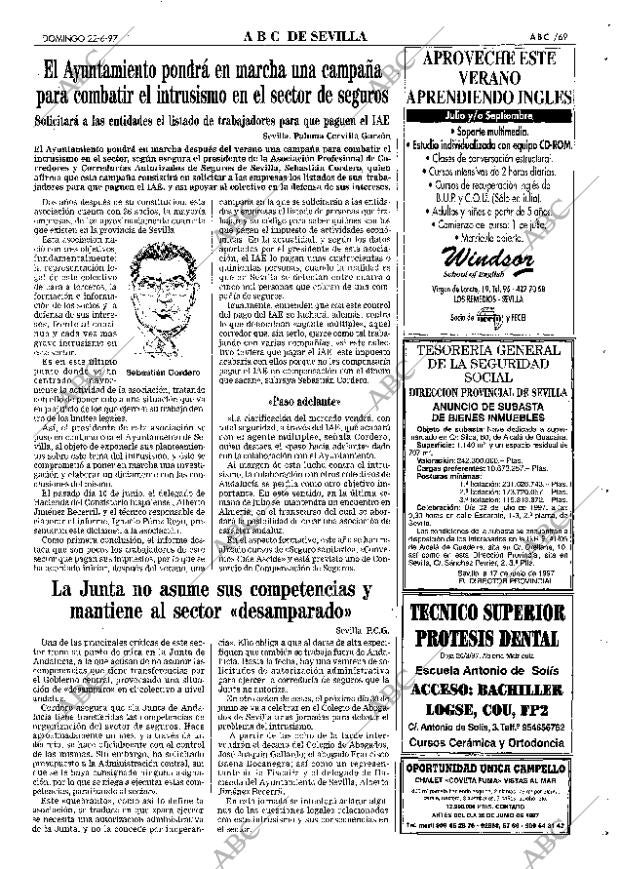 ABC SEVILLA 22-06-1997 página 69