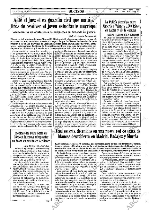 ABC SEVILLA 22-06-1997 página 77