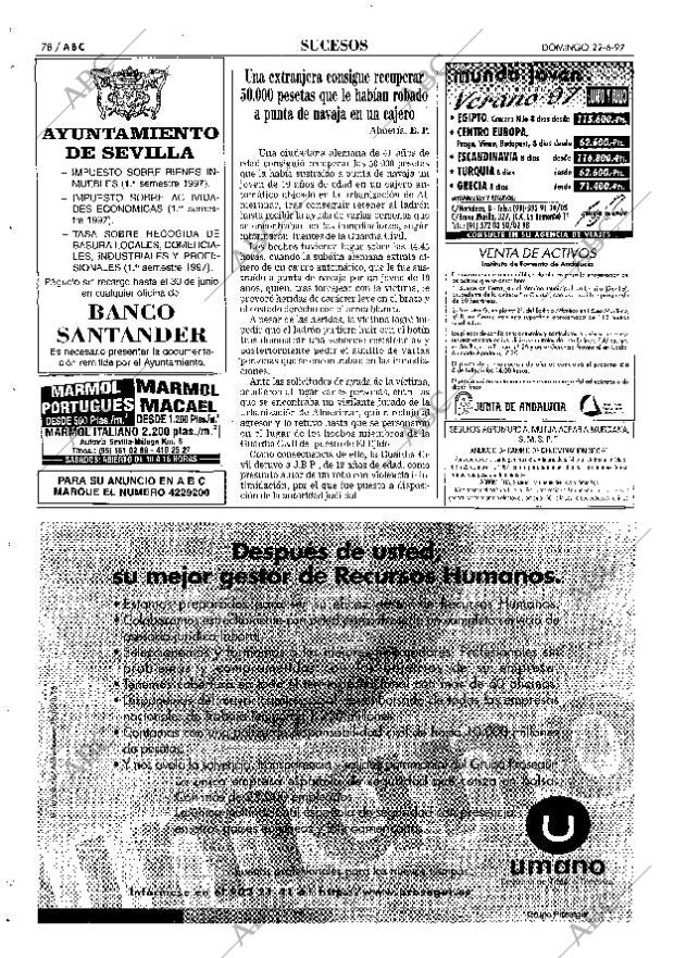 ABC SEVILLA 22-06-1997 página 78