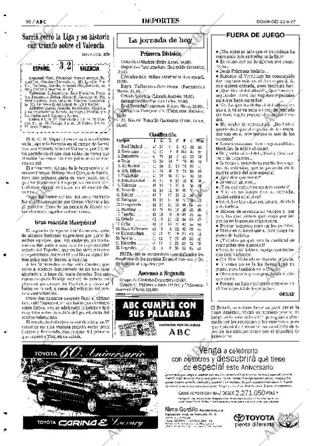 ABC SEVILLA 22-06-1997 página 90