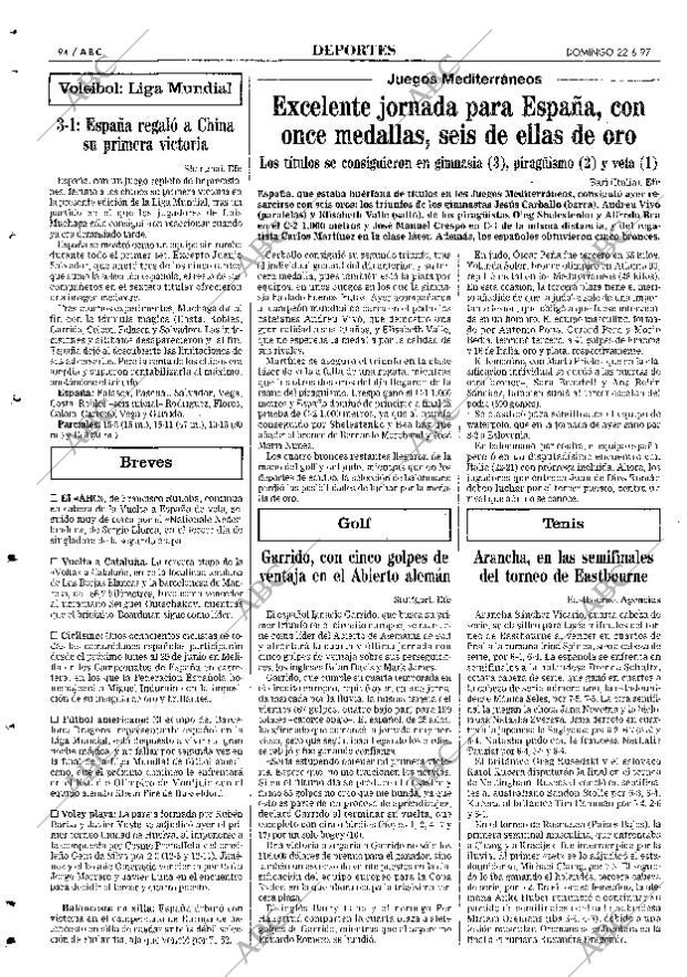 ABC SEVILLA 22-06-1997 página 94