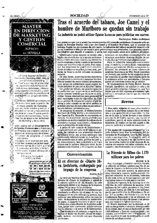 ABC SEVILLA 22-06-1997 página 96
