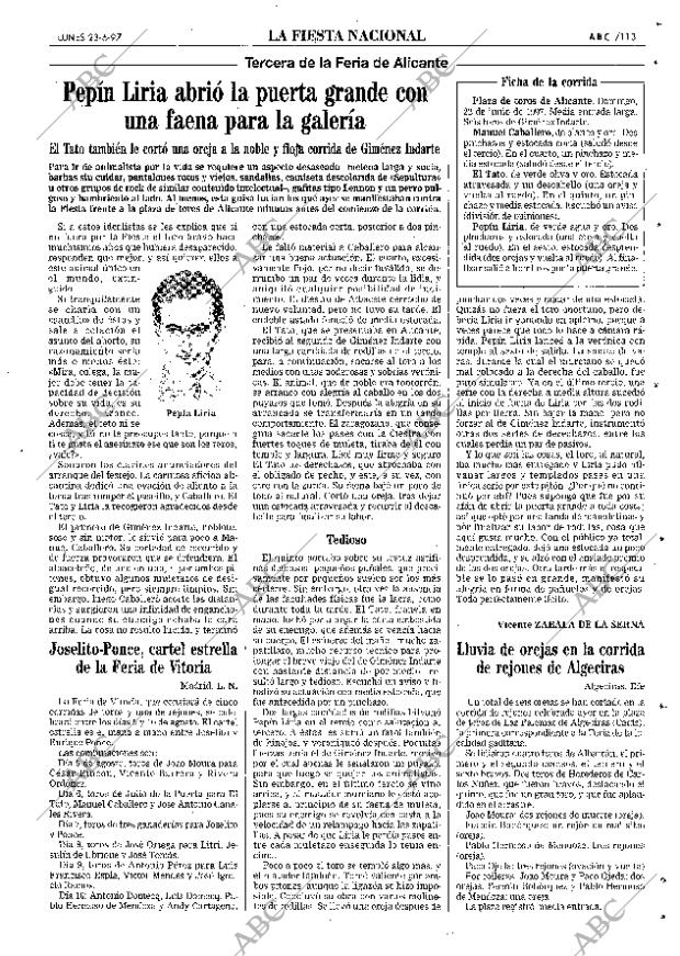 ABC SEVILLA 23-06-1997 página 113