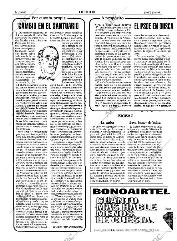 ABC SEVILLA 23-06-1997 página 26