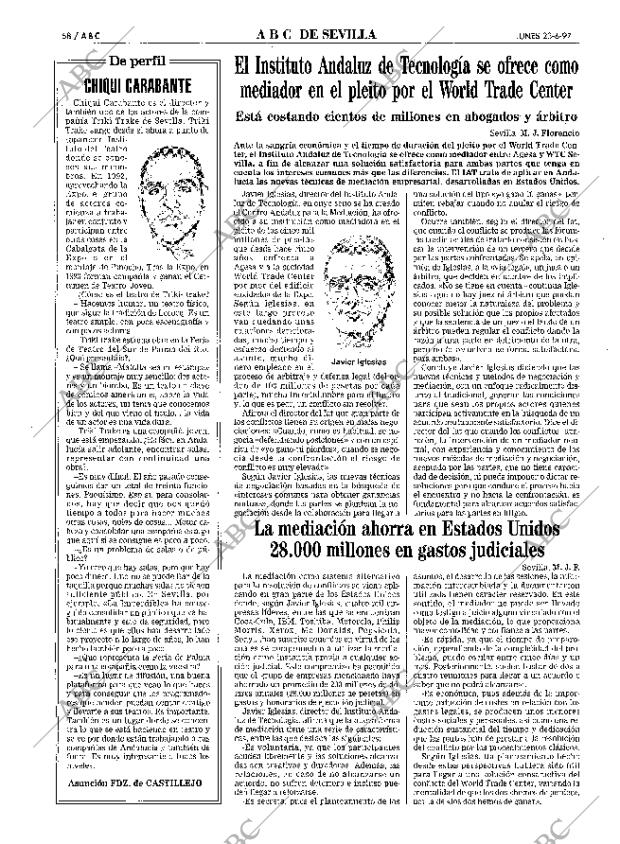 ABC SEVILLA 23-06-1997 página 58