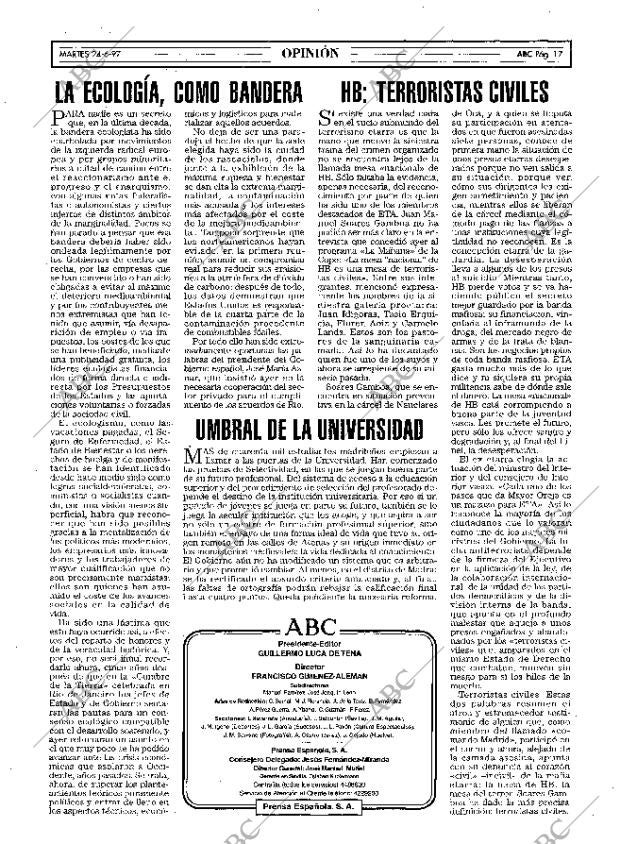 ABC SEVILLA 24-06-1997 página 17