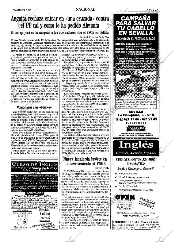 ABC SEVILLA 24-06-1997 página 23