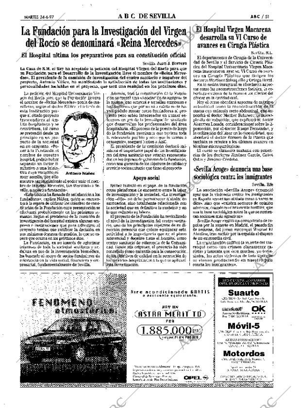 ABC SEVILLA 24-06-1997 página 51