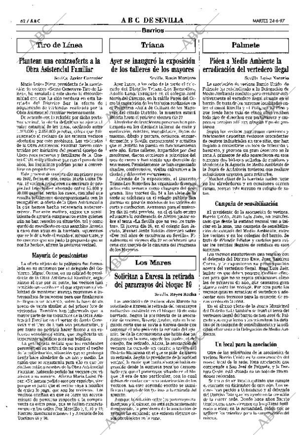 ABC SEVILLA 24-06-1997 página 62