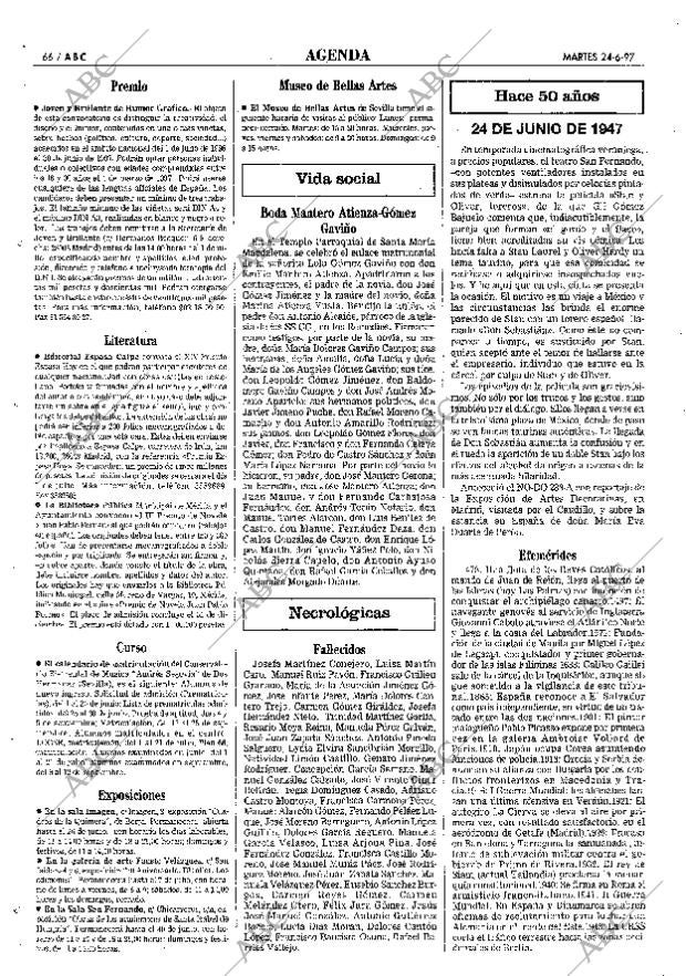 ABC SEVILLA 24-06-1997 página 66