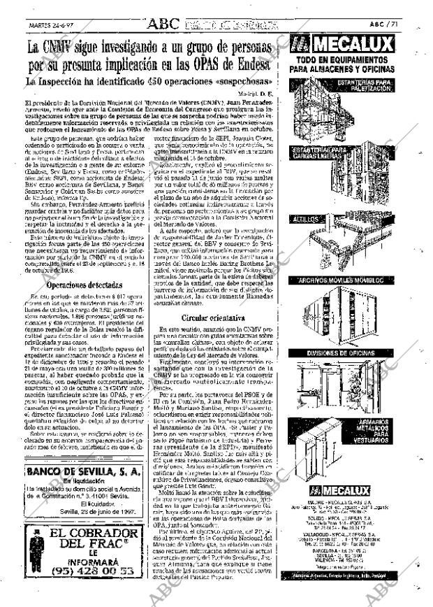 ABC SEVILLA 24-06-1997 página 71
