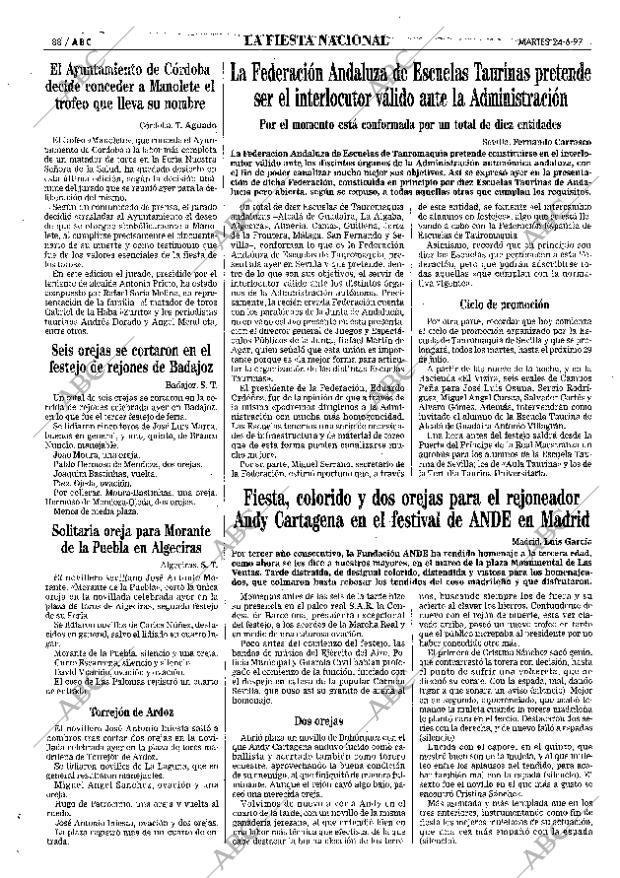 ABC SEVILLA 24-06-1997 página 88