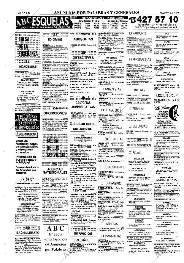 ABC SEVILLA 24-06-1997 página 98
