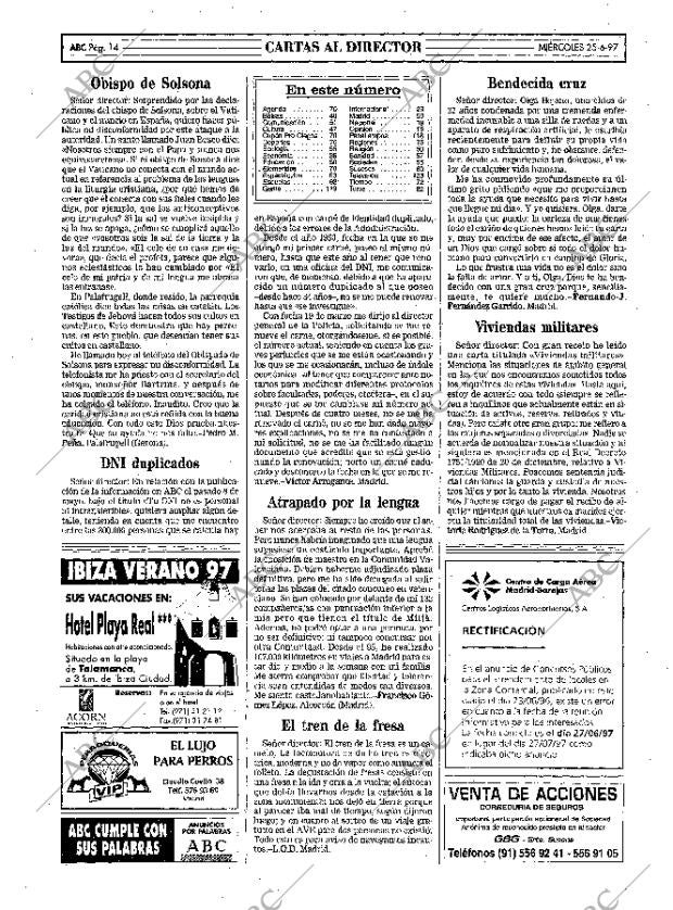 ABC MADRID 25-06-1997 página 14