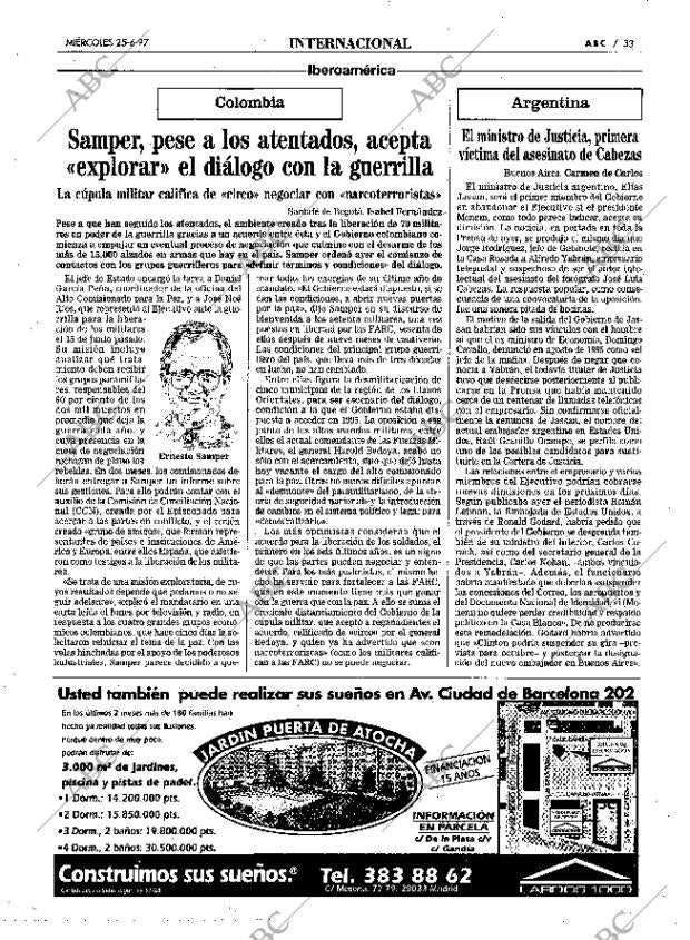 ABC MADRID 25-06-1997 página 33