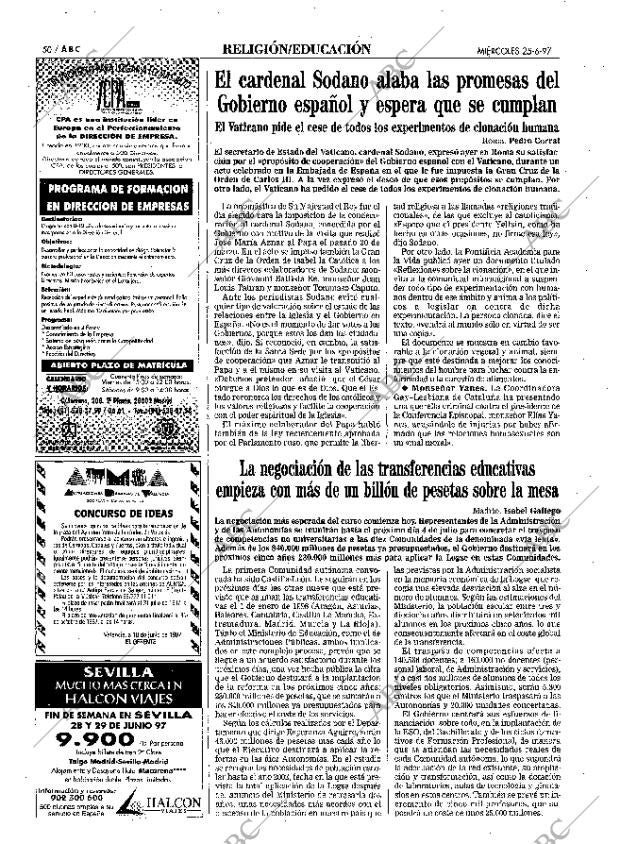 ABC MADRID 25-06-1997 página 50