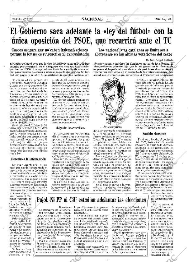 ABC MADRID 27-06-1997 página 23