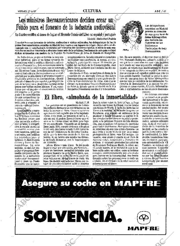 ABC MADRID 27-06-1997 página 61