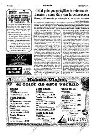 ABC MADRID 27-06-1997 página 74