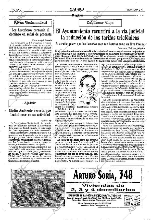 ABC MADRID 27-06-1997 página 76