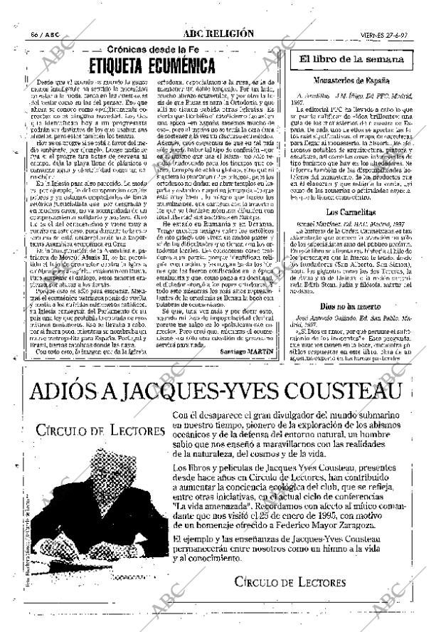 ABC MADRID 27-06-1997 página 86