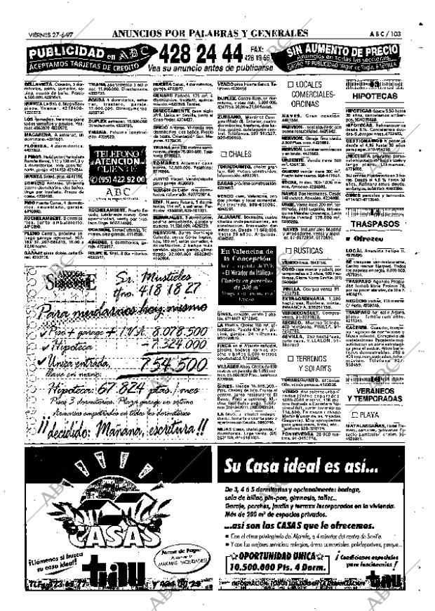 ABC SEVILLA 27-06-1997 página 103