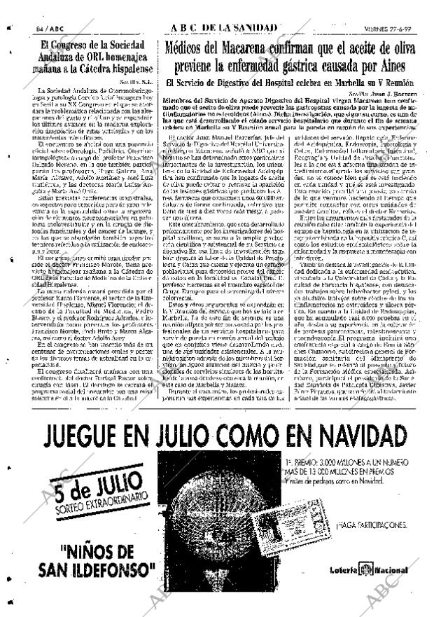 ABC SEVILLA 27-06-1997 página 84