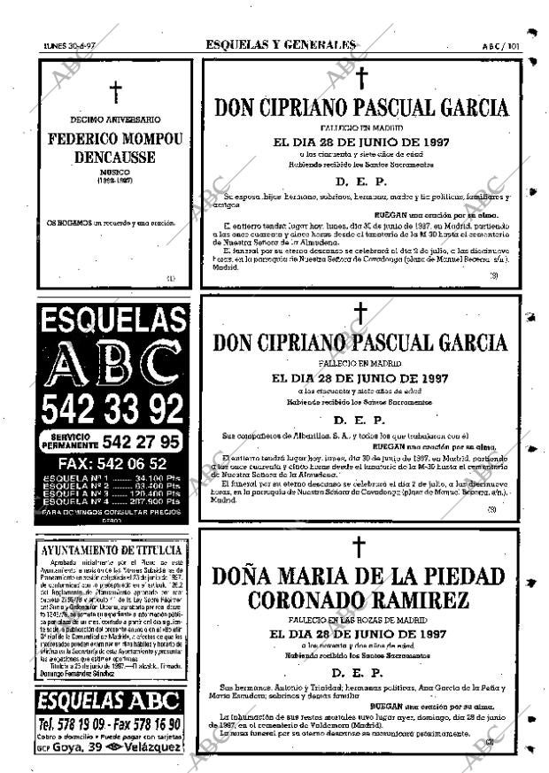 ABC MADRID 30-06-1997 página 101