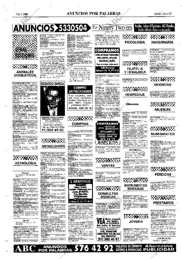 ABC MADRID 30-06-1997 página 124