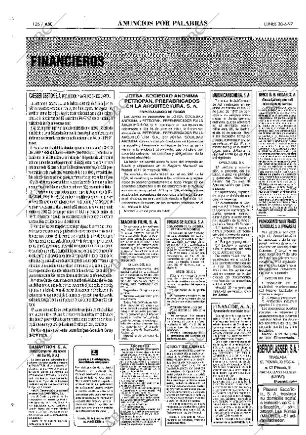ABC MADRID 30-06-1997 página 126