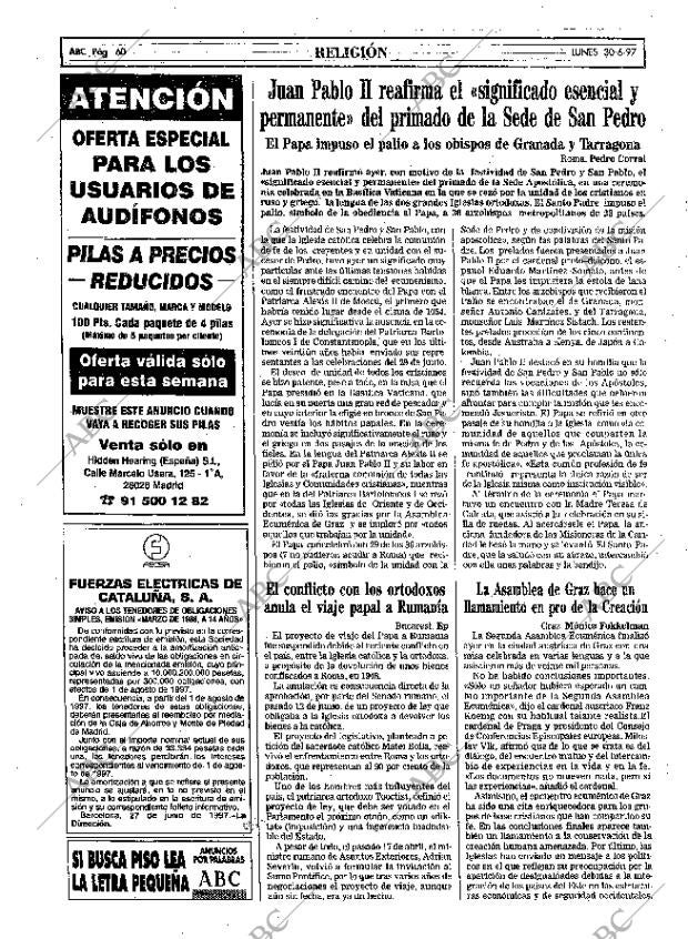 ABC MADRID 30-06-1997 página 60