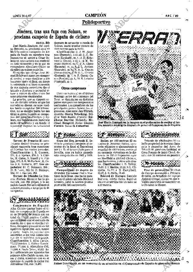 ABC MADRID 30-06-1997 página 89