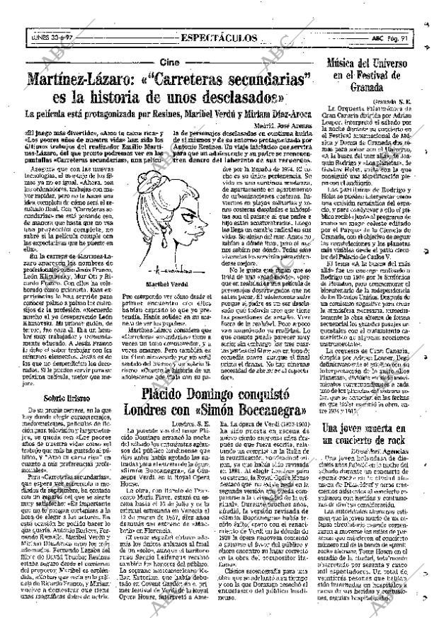 ABC MADRID 30-06-1997 página 91